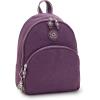 imageKipling Womens Paola S Backpack Compact Adjustable Backpack Straps Top HandleEndless Plum