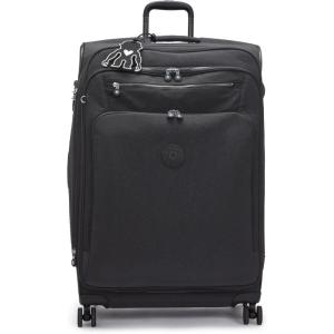 imageKipling Youri Spin Large 4 Wheeled Rolling Luggage Blue Bleu 2Black Noir