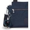 imageKipling Womens Elysia Crossbody Bag Lightweight MultiCompartment Magnetic Snap Pockets Shoulder BagBlue Bleu