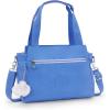 imageKipling Womens Elysia Crossbody Bag Lightweight MultiCompartment Magnetic Snap Pockets Shoulder BagCocktail Blue