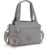 imageKipling Womens Elysia Crossbody Bag Lightweight MultiCompartment Magnetic Snap Pockets Shoulder BagInviting Grey