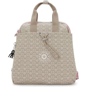 imageKipling Goyo Printed Backpack Tote Bag Signature Beige Emb Sport