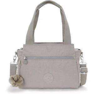 imageKipling Womens Elysia Crossbody Bag Lightweight MultiCompartment Magnetic Snap Pockets Shoulder BagGrey Gris