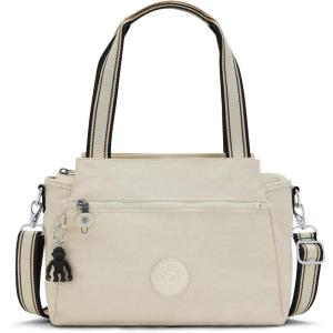 imageKipling Womens Elysia Crossbody Bag Lightweight MultiCompartment Magnetic Snap Pockets Shoulder BagLight Sand