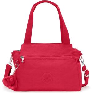 imageKipling Womens Elysia Crossbody Bag Lightweight MultiCompartment Magnetic Snap Pockets Shoulder BagResort Pink