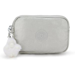 imageKipling womens Womens Gleam Cosmetic Bag Black Noir 725 L x 425 H 325 D USNew Bright Metallic