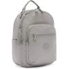 imageKipling Womens Seoul Small Tablet Backpack Durable Padded Shoulder Straps with Tablet Sleeve School BagGrey Gris